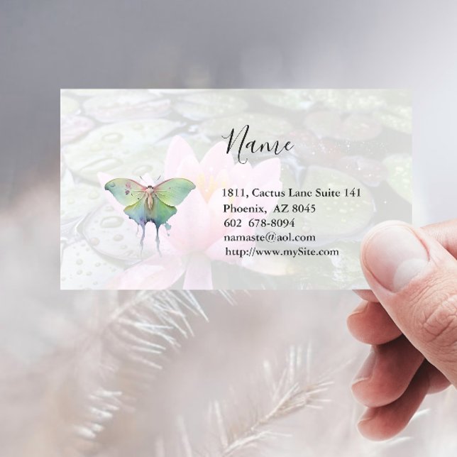 Luna Moth Business Card (Creator Uploaded)