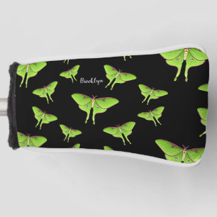 Luna Moth cartoon illustration Golf Head Cover