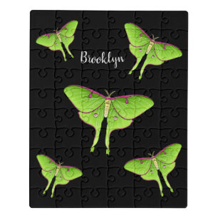 Luna Moth cartoon illustration Jigsaw Puzzle