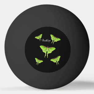 Luna Moth cartoon illustration Ping Pong Ball