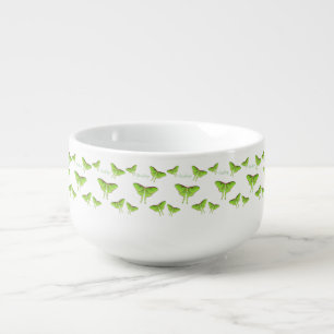 Luna Moth cartoon illustration Soup Mug