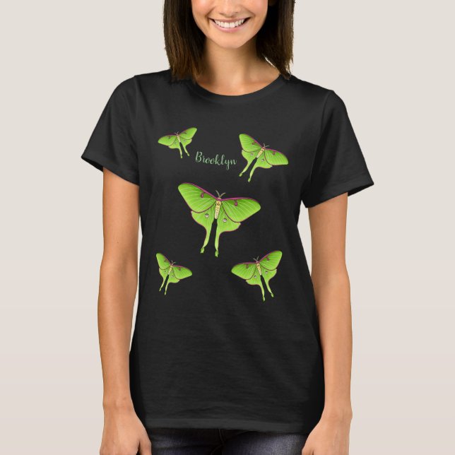 Luna Moth cartoon illustration   T-Shirt (Front)