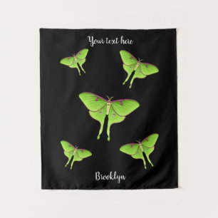 Luna Moth cartoon illustration Tapestry