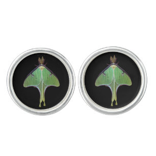Luna Moth Cuff Links