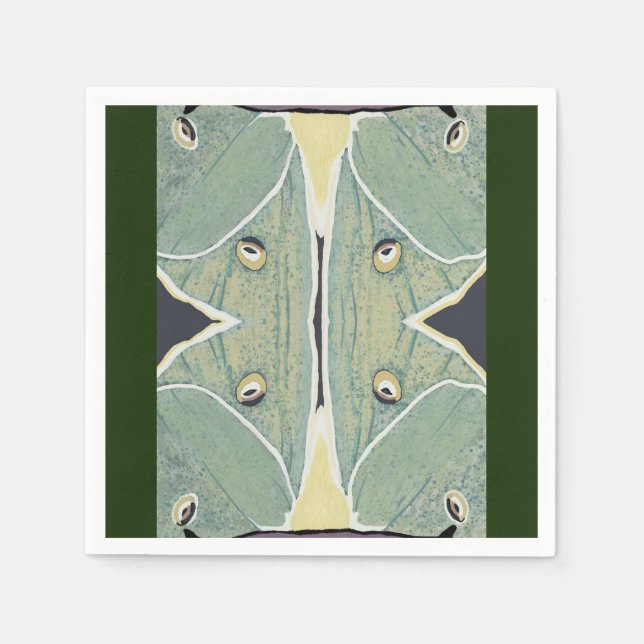 Luna Moth Digital Painting Napkins (Front)