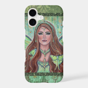 Luna moth fairy art by Renee Lavoie iPhone 17 Case