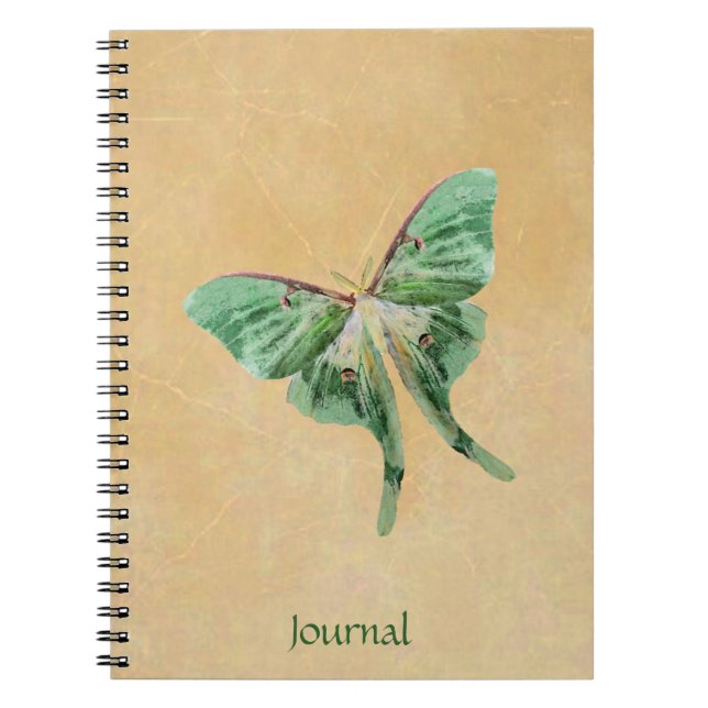 Luna Moth Garden Journal Notebook (Front)