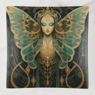 Luna moth goddess trinket tray