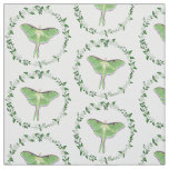 Luna Moth in Victorian sytle motif Fabric