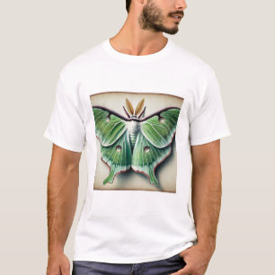 Luna Moth in Watercolor and Ink 230824IREF213 - Wa T-Shirt