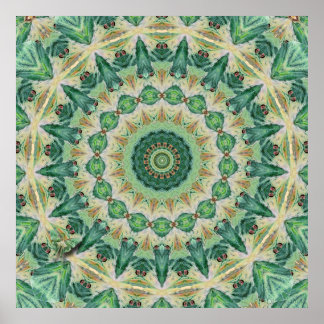 Luna Moth Kaleidoscope Art Print