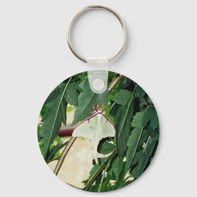 Luna Moth Keychain (Front)