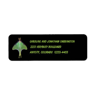 Luna Moth Label