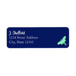 Luna Moth Label