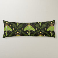Luna moth, moon phases and ivy damask 2
