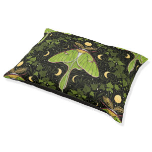 Luna moth, moon phases and ivy damask 2 pet bed