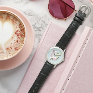 Luna Moth Moon White Cat Green Watch