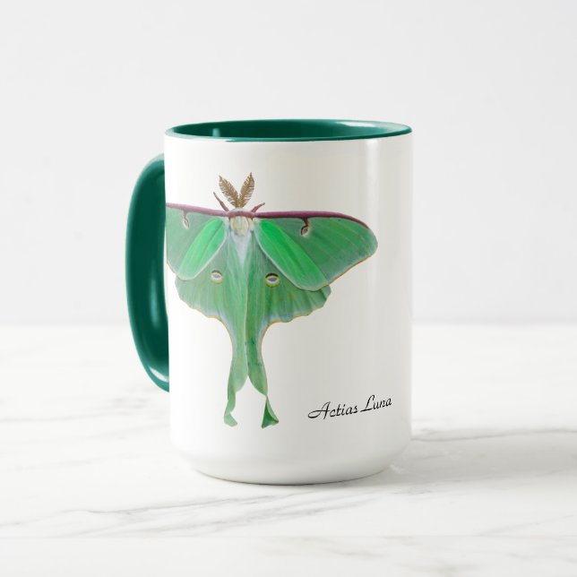 Luna Moth Mug (Front Left)