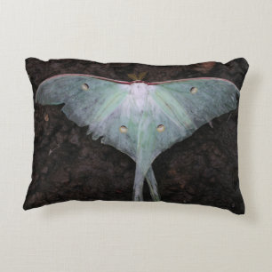 luna moth nature butterfly fairy fantasy dream accent pillow