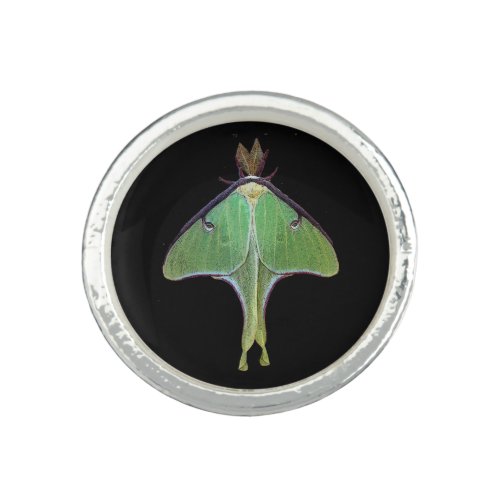 Luna Moth Ring