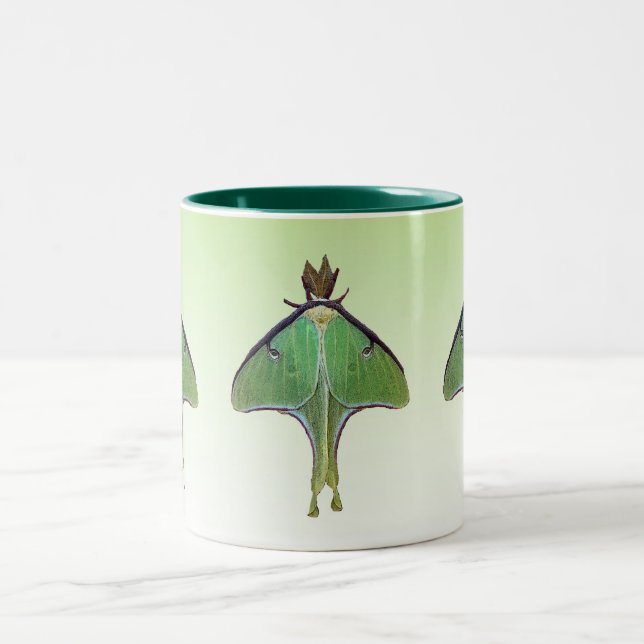 Luna Moth Two-Tone Coffee Mug (Center)