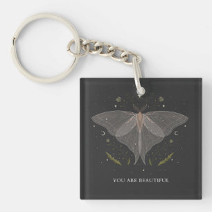 Luna Moth- You are Beautiful Keychain