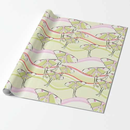 Luna Moths Wrapping Paper
