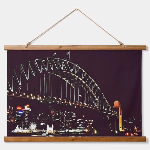 Luna Park Sydney Harbour Bridge Australia_Aussie Hanging Tapestry