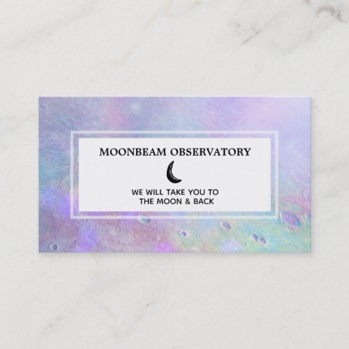  Luna Pastel Lunar Surface of Moon Business Card