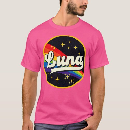 Luna Rainbow In Space Vintage Style T_Shirt
