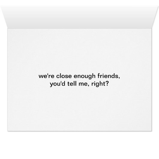 Luna Says If I Had A Booger Hanging From My Nose? (Inside Horizontal (Bottom))