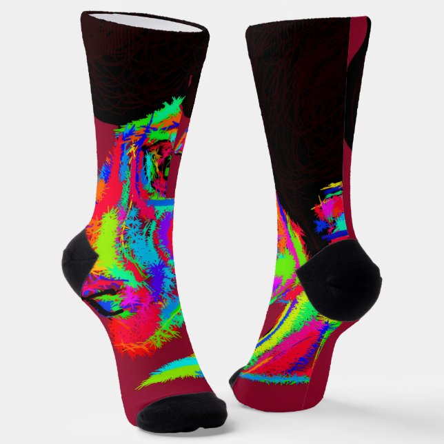 Luna Wolfwoman Socks (Angled)