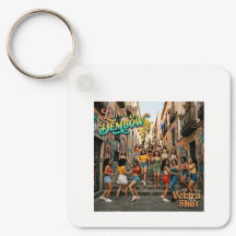 Luna y Dembow key ring