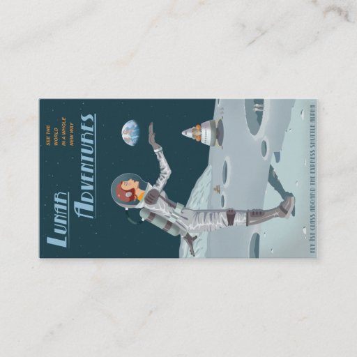 Customizable Lunar Adventures biz card