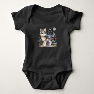 Lunar Baby Wolf - Adorable Baby Romper