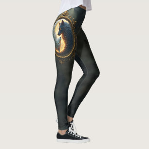 Lunar Balance – Where Shadows Embrace the Light. Leggings