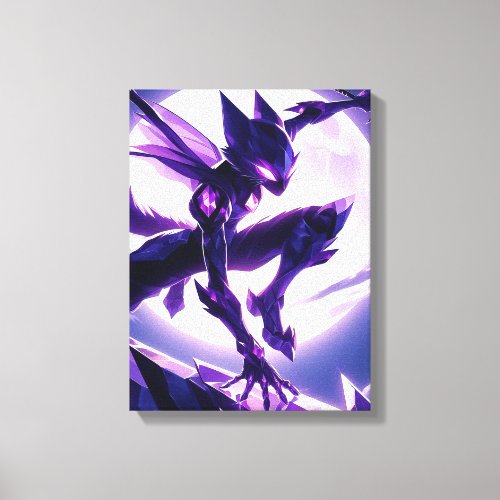 Lunar Blade Cat Canvas Print