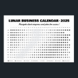 Lunar Business Calendar Full Moon Affection Poster<br><div class="desc">Ever noticed clients acting wild during a full moon? 🌕 You're not imagining things! With this fun moon phase calendar,  you’ll know when to close deals,  when to stay cool,  and when to just smile and ride the chaos. 🌙 Plan smarter and keep your business aligned with the universe!</div>