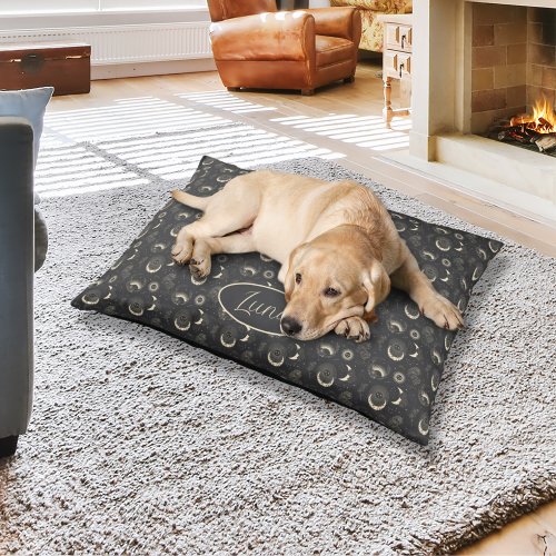 Lunar Celestial Pattern Dog Bed