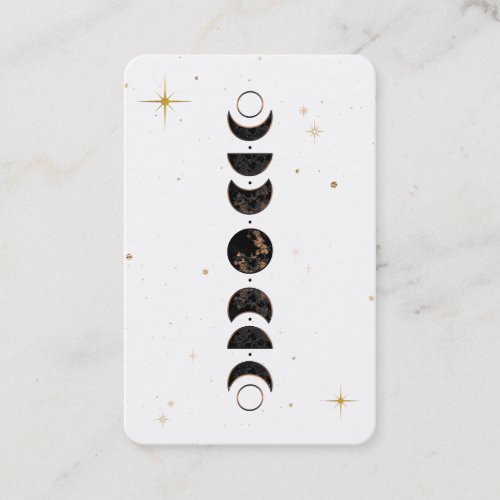  Lunar _ Cosmic Moon Phases Universe Shaman Business Card
