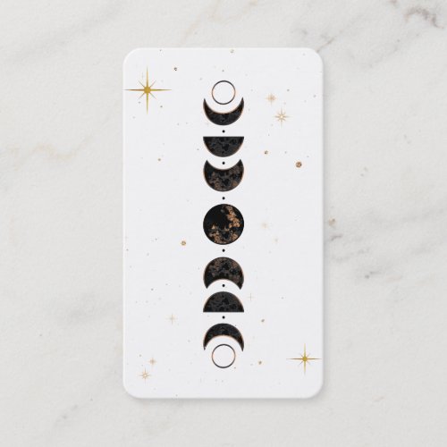 Lunar Cosmic Moon Phases  Universe Shaman Business Card