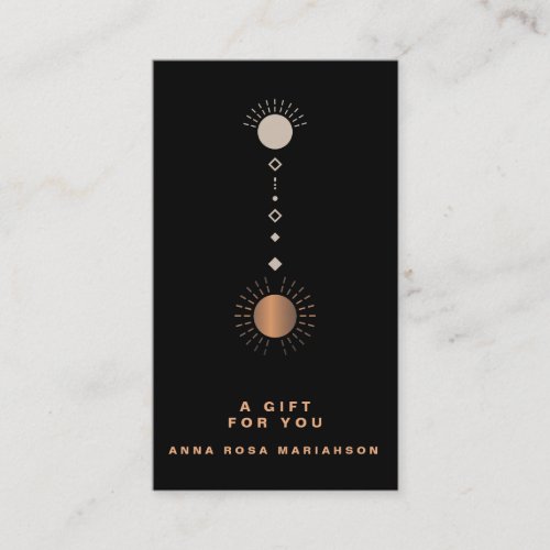 *~* Lunar Cosmic Universe Gift Certificate Card