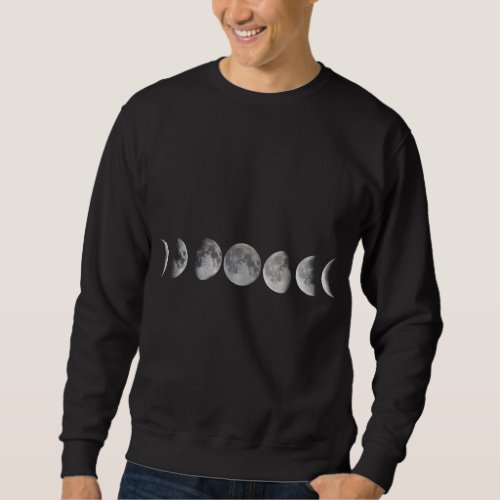 Lunar Cycle Apparel Astronomy Full Moon Sweatshirt