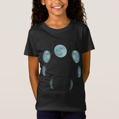 Lunar Cycle Moon Phases Space I Moon T_Shirt