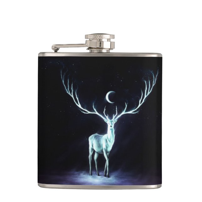 Lunar Deer Magical Protector Flask (Front)