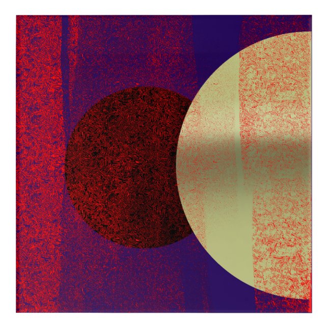 Lunar Eclipse - abstract Acrylic Print (Front)