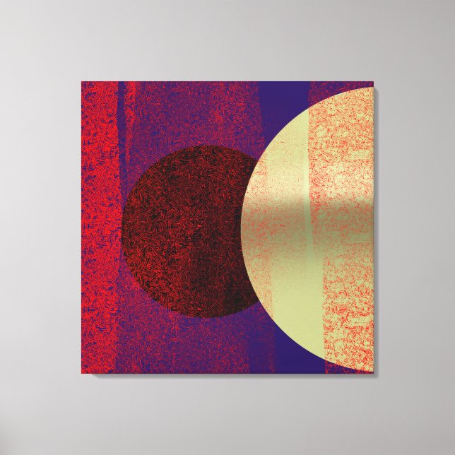 Lunar eclipse - Abstract Canvas Print (Front)