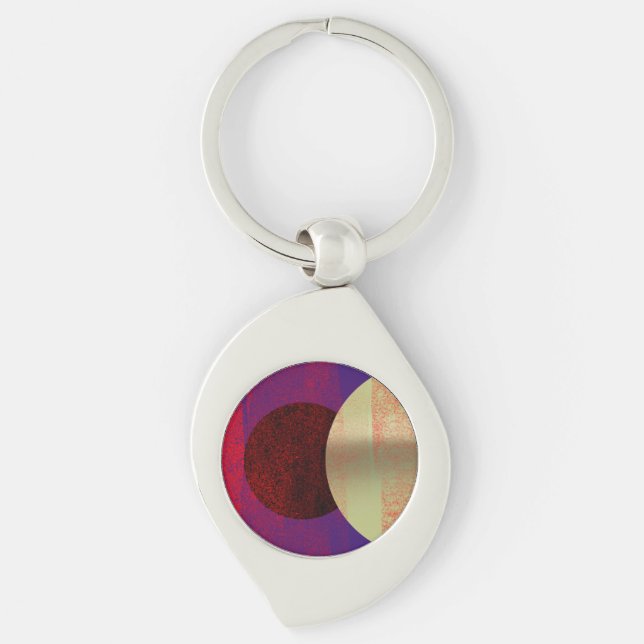 Lunar Eclipse - abstract Keychain (Front)
