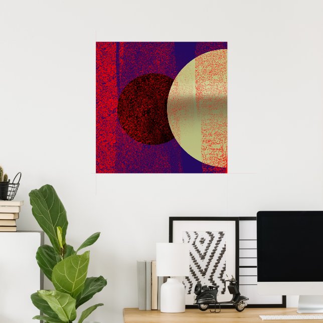 Lunar Eclipse - abstract Poster (Home Office)