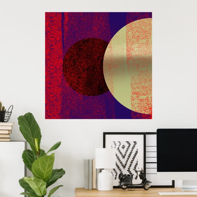 Lunar Eclipse - abstract Poster (Home Office)